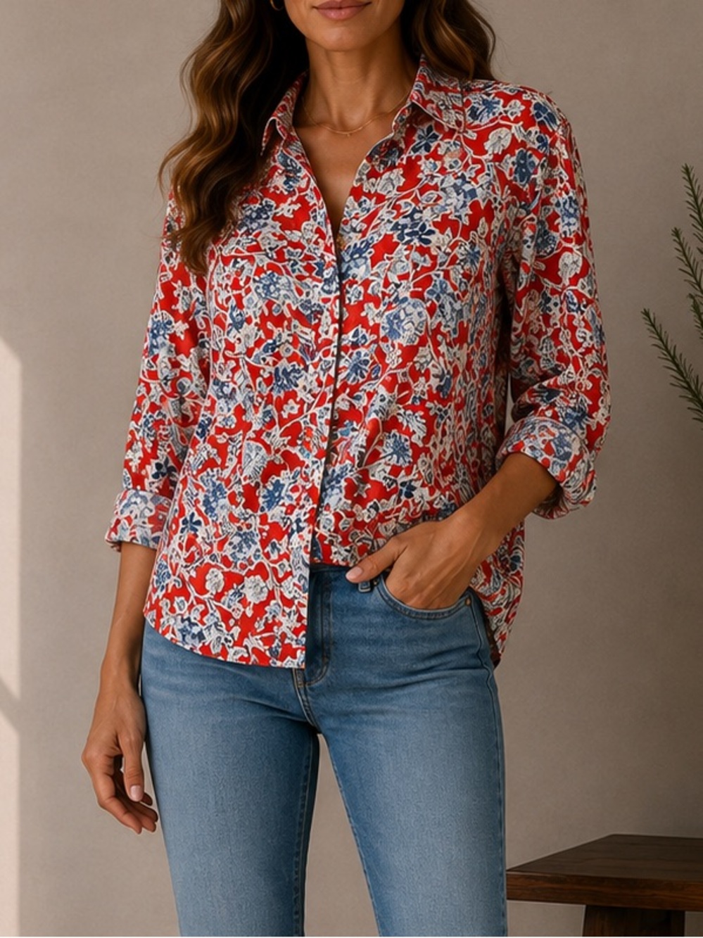 Chaps Cotton Blouse